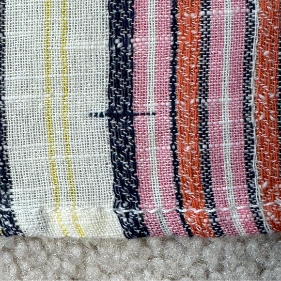 Free People Aubrey Sarong Skirt Wrap Skirt Colorful Stripes Cotton Size 12 Beach - Picture 15 of 15